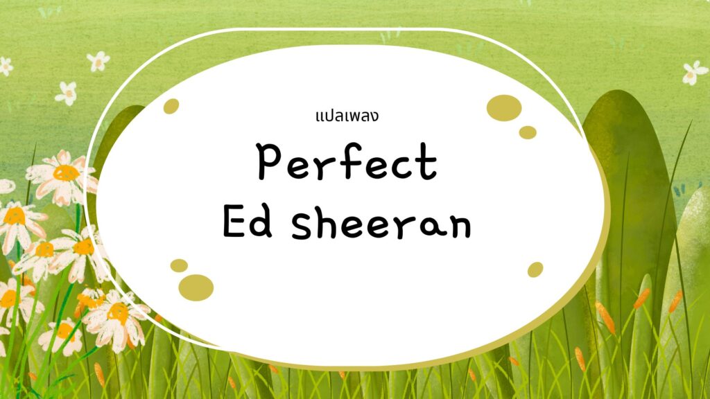 แปลเพลงperfect